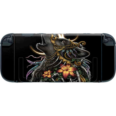 Wolf Howling by Sarah Richter Nintendo Switch 2 (2025) with Joy-Con Skin